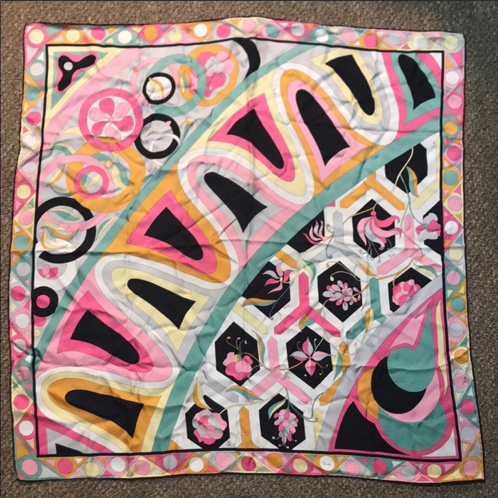 Emilio Pucci silk scarf